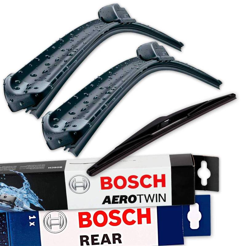 BOSCH Scheibenwischer Set für vorne + hinten Bosch AeroTwin A012S und H230 (3397014095 Längen: 500/360 mm Aufnahme Nr. 7 und 3397004560 Länge: 230 mm) von B0SCH