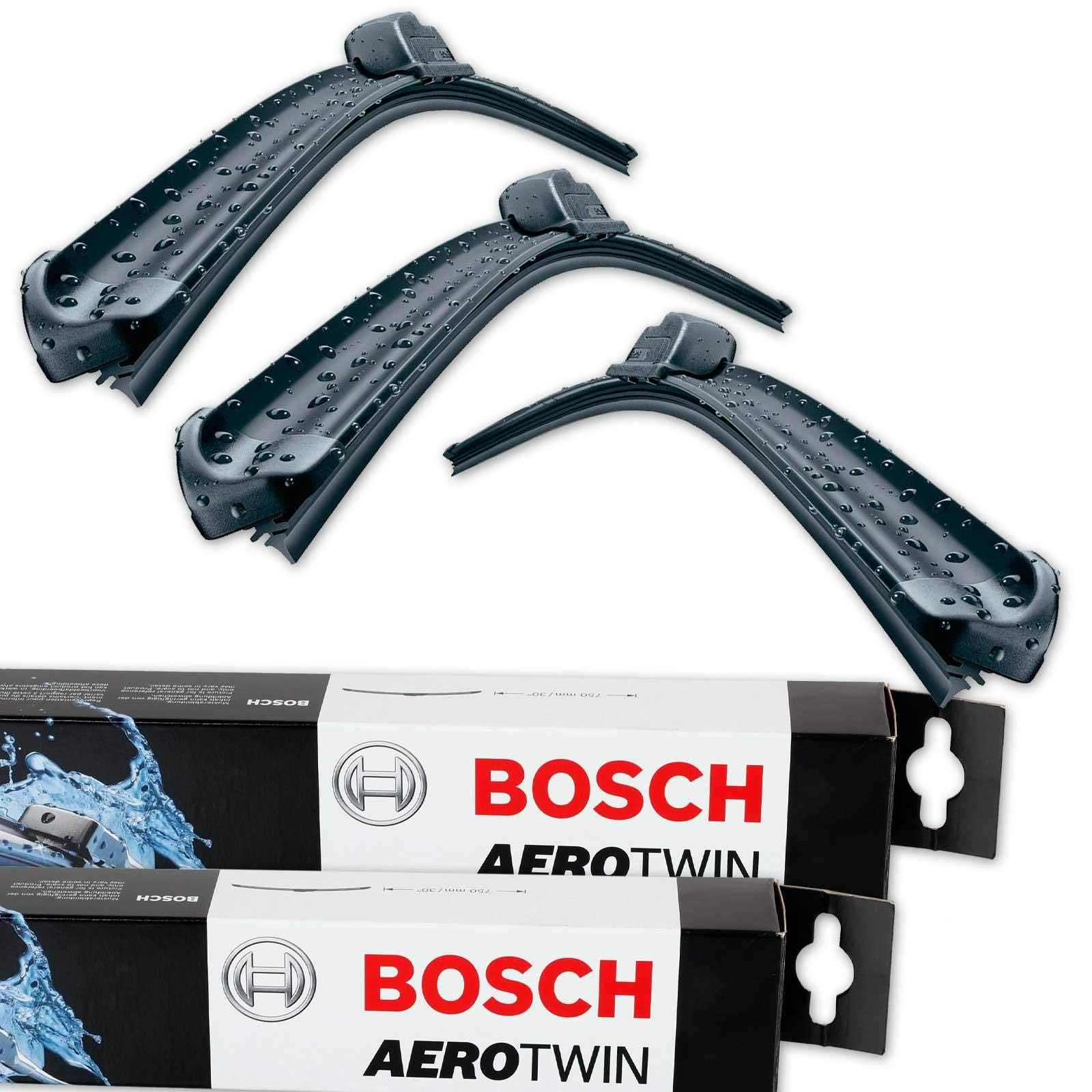 BOSCH Scheibenwischer Set für vorne + hinten Bosch AeroTwin A821S und A403H (3397009821 Längen: 600/600 mm und 3397008998 Länge: 400 mm) von B0SCH