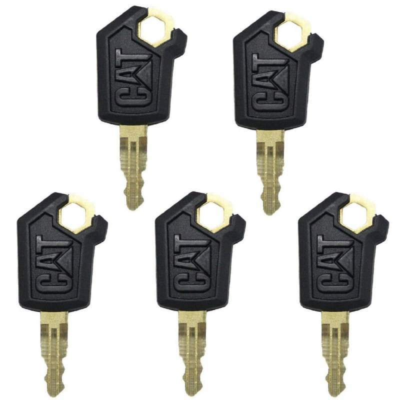 10 Pcs Ersatz Start Schlüssel Schwere Ausrüstung SchlüsselMaster Schlüssel Schalter Schlüssel Zündung Schlüssel 5P8500 für Caterpillar (CAT) Bagger LKW Loader Dozer Skidsteers (10) von BAAQII