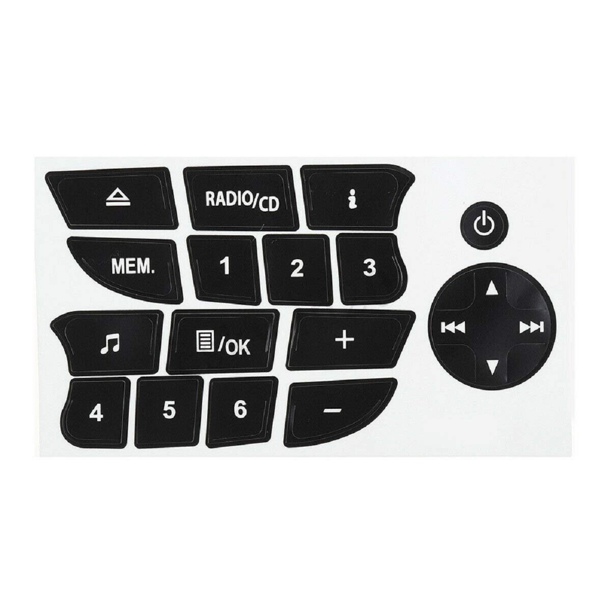 GAOHOU Reparaturaufkleber für Renault Clio/Megane 2009-2011, Schwarz, Kunststoff, 1 Blatt, Rund, Outdoor, Einfarbig GAOHOU Reparaturaufkleber für Renault Clio/Megane 2009-2011, Schwarz, Kunststoff, 1 Blatt, Rund, Outdoor, Einfarbig von GAOHOU