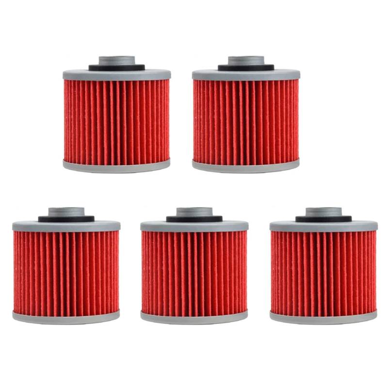 BABEGIM 5pc Motorrad Ölfilter for SRX400 SRX 400 XT400 4 Ventil 1983-1984 XT 400 1981-1982 SR500 SR 500 1978-2000 TT500 TT 500 von BABEGIM
