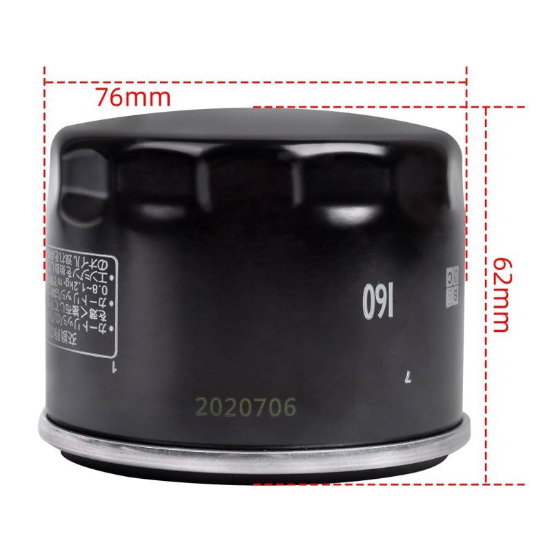 BABEGIM Motorrad Zubehör Filter for 1000 HP4 K42 11-14 F700GS F700 F 700 GS 2013-2018 F 650 F650 GS SE 2012 F650GS(1pcs) von BABEGIM