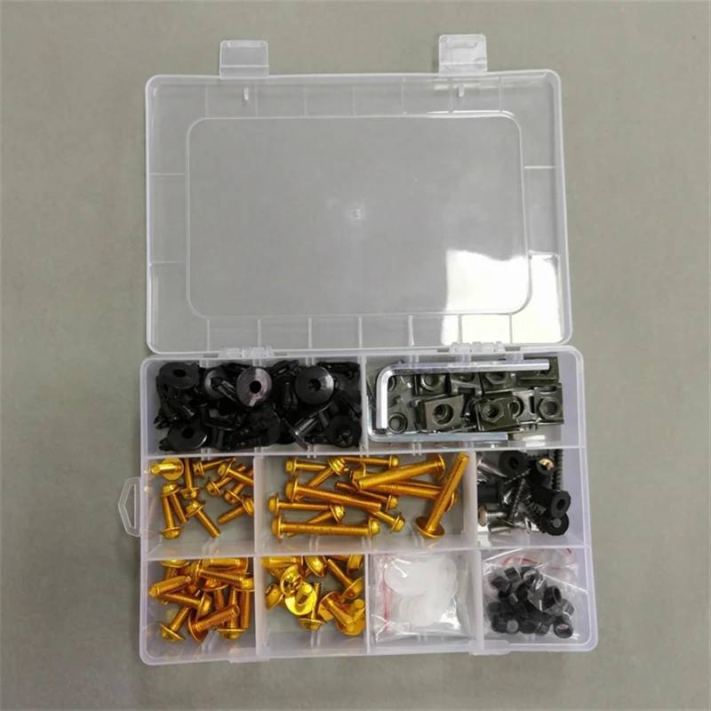 BABEGIM Verkleidungs-Karosserie-Kit, Schrauben, passend for Z1000 Z 1000 2003 2004 2005–2006(Golden) von BABEGIM