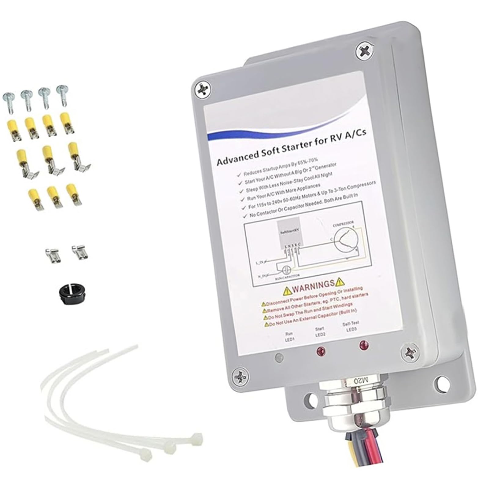 BABYVIVA Weicher Starter Ermöglicht Eine Einfache Start AC Und Geräte Mit Kleinen Generatoranhänger Campern AC Soft Starter Set BABYVIVA Weicher Starter Ermöglicht Eine Einfache Start AC Und Geräte Mit Kleinen Generatoranhänger Campern AC Soft Starter Set von BABYVIVA