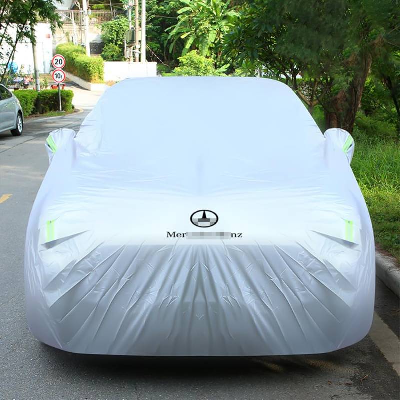 Autoabdeckung für Mercedes-Benz CLS Coupé C218 4-Seats 2011 2012 2013 2014 2015 Autoplane Automarkise Staubdicht Wasserdicht Autoschutzhülle Plane Abdeckung Zubehör,Silver von BABZQ