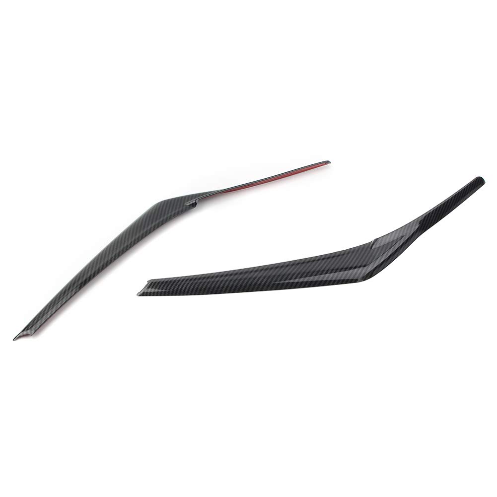 Bacar Autopart Frontscheinwerfer Scheinwerfer Augenbraue Augendeckel Zierabdeckung Für Camry SE/XSE/XLE/L/LE 2018-2020, Carbonfaser-Look von BACAR