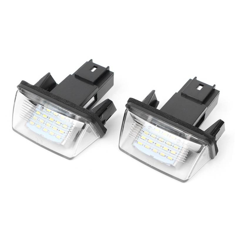 Bacar LED-Kennzeichenbeleuchtung fürs Auto, für die Außenseite des Kennzeichenrahmens, wasserdicht, regenfest Für 206/207/ 307/308 von BACAR