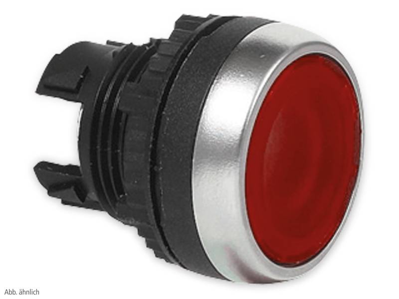 BACO Befehls- und Meldegeräte, L21CH50, Druckschalter flach, beleuchtbar, weiß, 22 mm von BACO