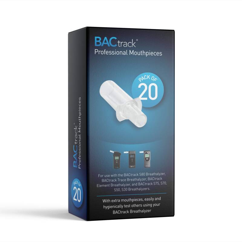 BACtrack Professionelle Atemalkoholtester-Mundstücke (20er-Pack) von BACtrack
