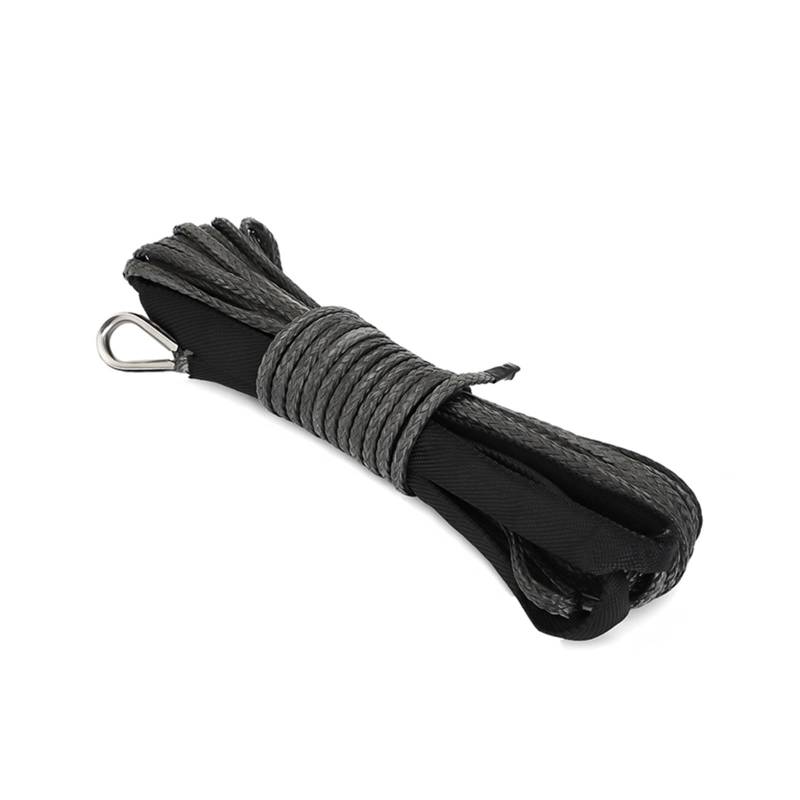 Hochleistungs-Abschleppgurt 1/4'' 50ft 10000LBS Synthetisches Windenseil for Off-Road 4WD ATV SUV UTV/SXS LKW Boot Synthetisches Winden-Bergungskabel von BAFEIYA