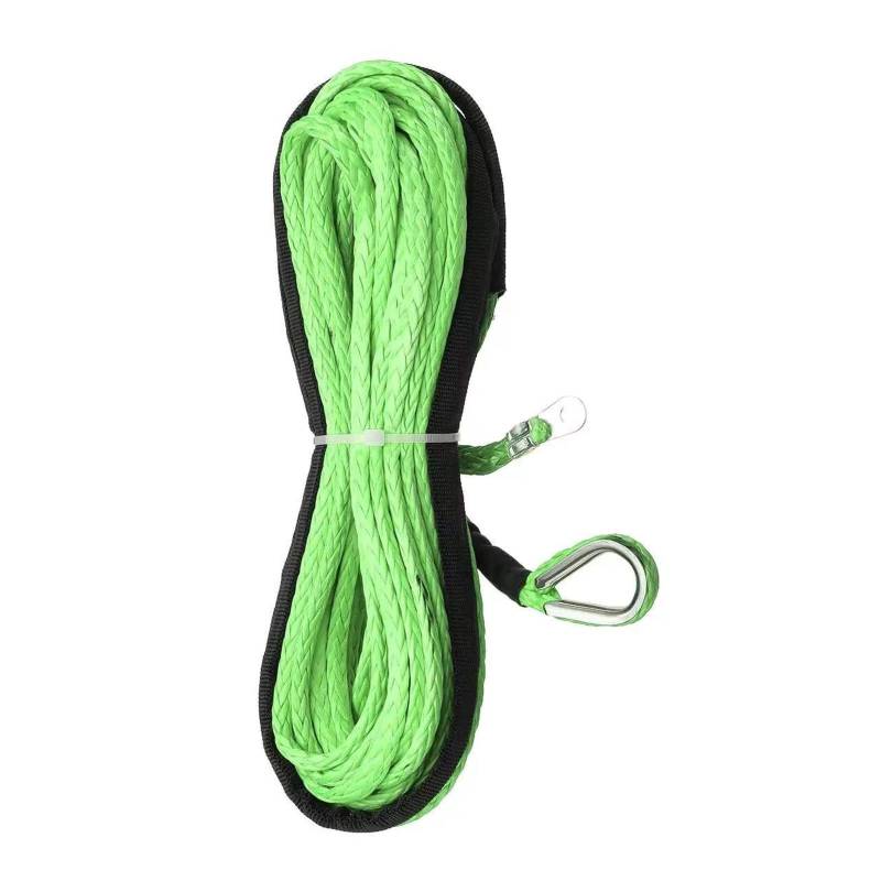 Hochleistungs-Abschleppgurt 1/4''x50' LKW Boot Notfall Ersatz Auto Outdoor Zubehör Synthetische Winde Seil Kabel ATV UTV 7700lbs Abschleppseil(Green) von BAFEIYA