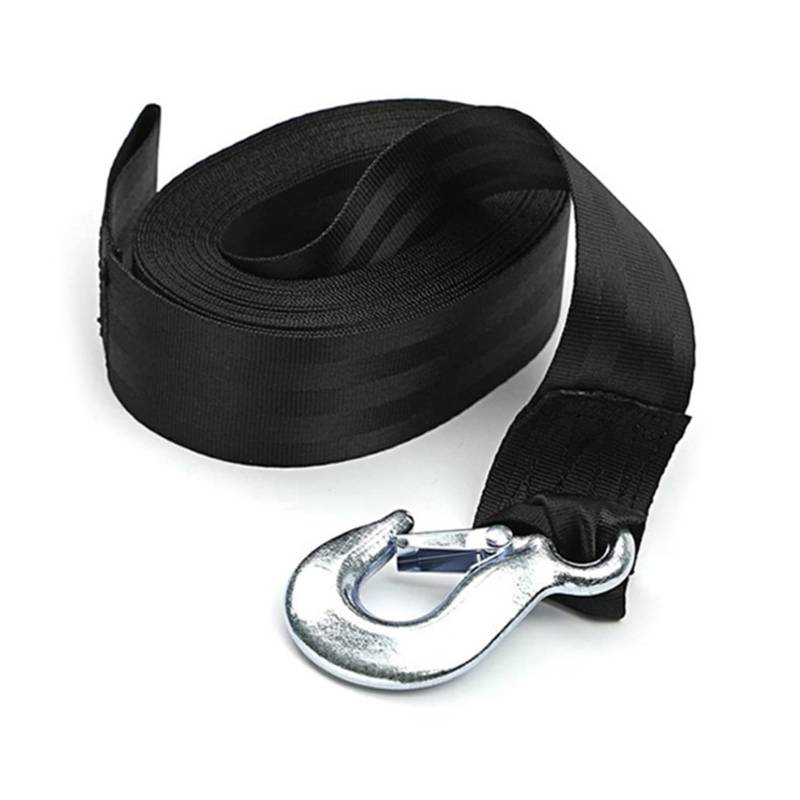 Hochleistungs-Abschleppgurt 1 Pc Boot Waren Feste Seil Notfall Sicherheit Schnur 4/6 Meter Länge Anhänger Marine Winde Strap Mit Metall Schnalle(6 Meters) von BAFEIYA