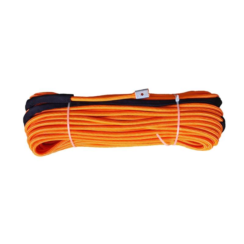 Hochleistungs-Abschleppgurt 10 mm x 50 Meter doppelt geflochtene UHMWPE-Windenleine, Abschleppseil, Plasmakabel for 4X4 Offroad von BAFEIYA