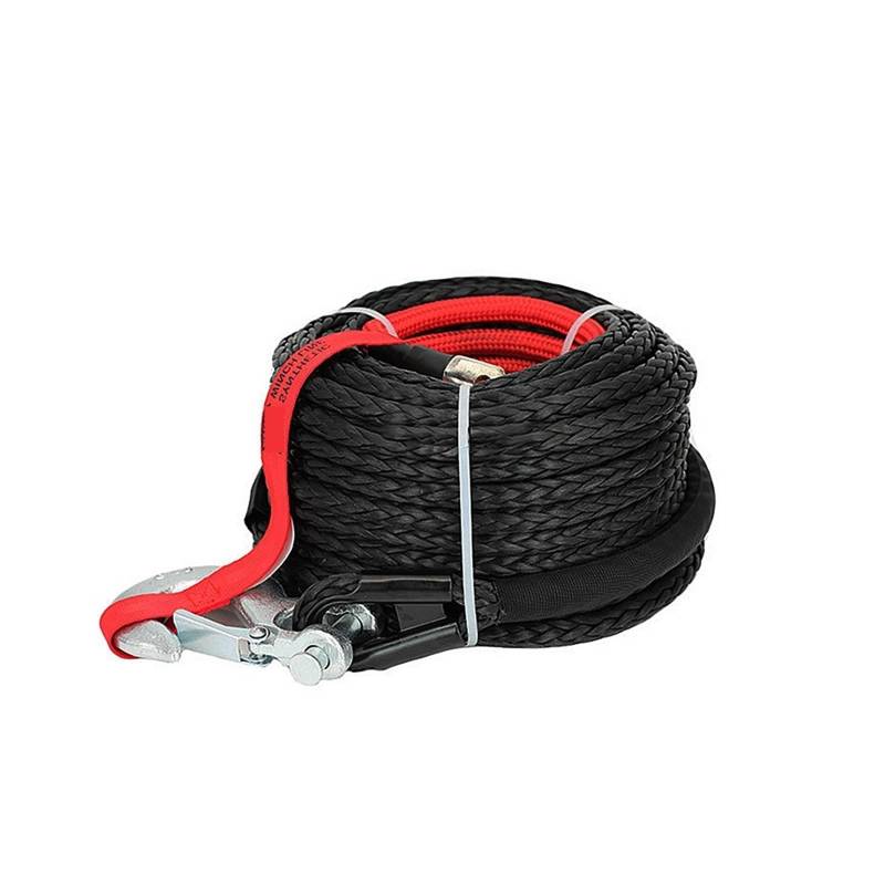 Hochleistungs-Abschleppgurt 13mm * 25m 12mm * 28m Synthetische Winde Seil Abschleppen Auto 4x4 Off Road anhänger Band Bruchfestigkeit Max 20500LBS for ATV SUV Fahrzeug(12mmX28m) von BAFEIYA