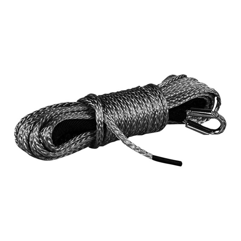Hochleistungs-Abschleppgurt 15 m Abschleppseil for Windenseil, Kunstfaser, 7000 lbs, for Off-Road-4WD-LKW, Boot, SUV, Synthetisches Winden-Zugseil(Gris) von BAFEIYA