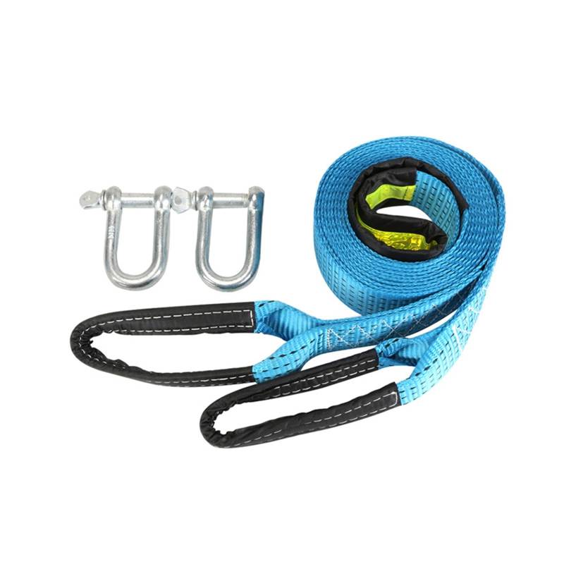 Hochleistungs-Abschleppgurt 3/4/5M 8 Tonnen Abschleppseil Abschleppgurt Auto-Abschleppseil mit Haken Hochfestes Nylon for schwere Auto-Notfälle(5m) von BAFEIYA