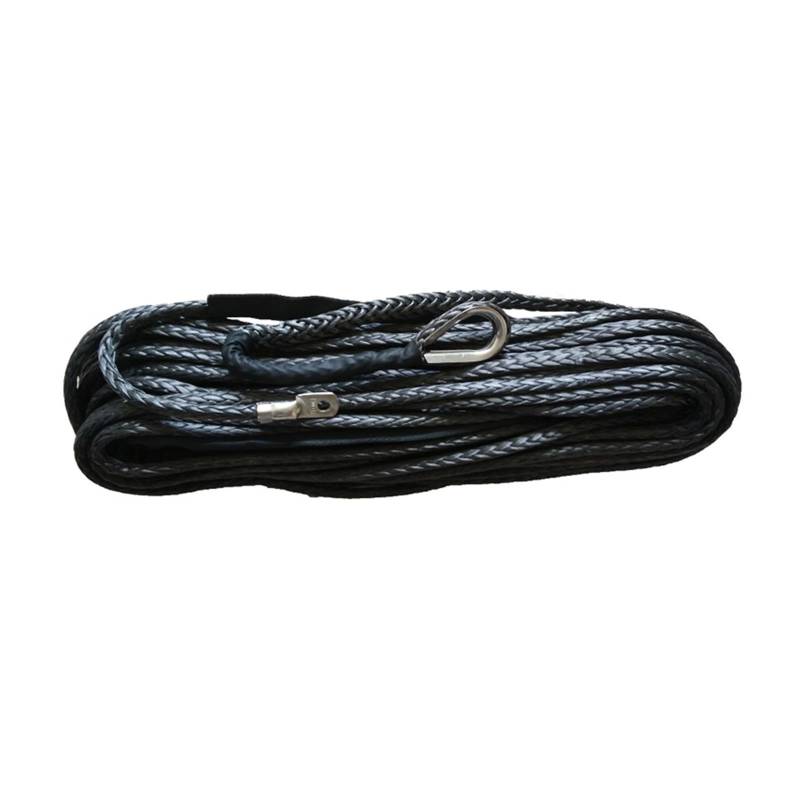 Hochleistungs-Abschleppgurt 4X4 Recovery Gear 8 mm x 30 m Synthetisches Windenseil for Abschleppen oder im Gelände(Noir) von BAFEIYA