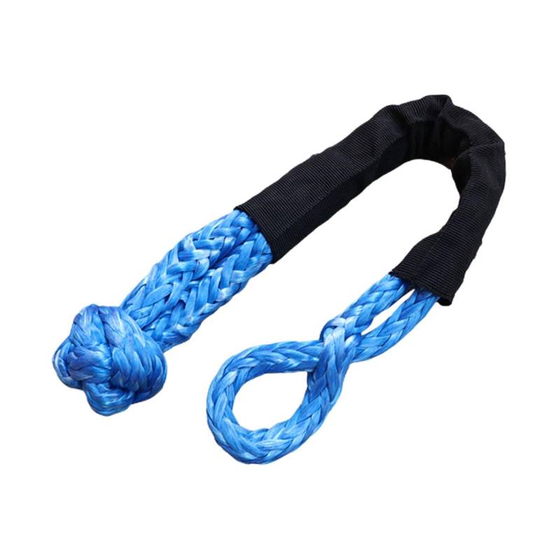 Hochleistungs-Abschleppgurt Auto Anhänger Band Seil Synthetische Winde Linie Ring Verschleiß-beständig Recovery Tow Strap Off Road Haken Winde Seil for anhänger Off Road(Blue) von BAFEIYA