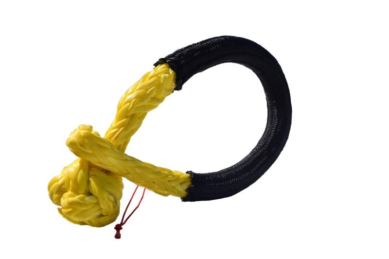 Hochleistungs-Abschleppgurt Gelbe 5 mm * 80 mm synthetische Schäkel, Flexible synthetische weiche Schäkel for das Auto, Windenseil, Abschleppgurte aus synthetischer Faser von BAFEIYA