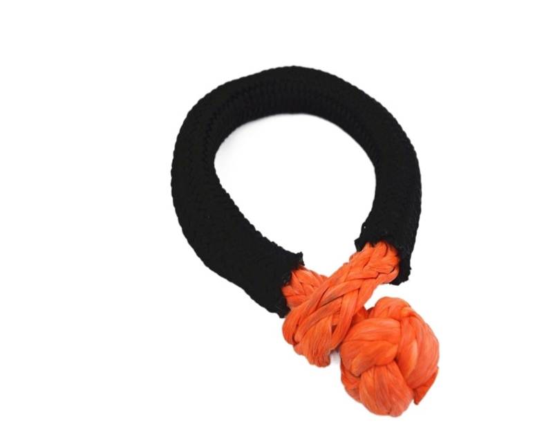 Hochleistungs-Abschleppgurt Orange 16mm * 150mm Big Soft Shackles Synthetic Winch Line Kabelseil for ATV UTV von BAFEIYA