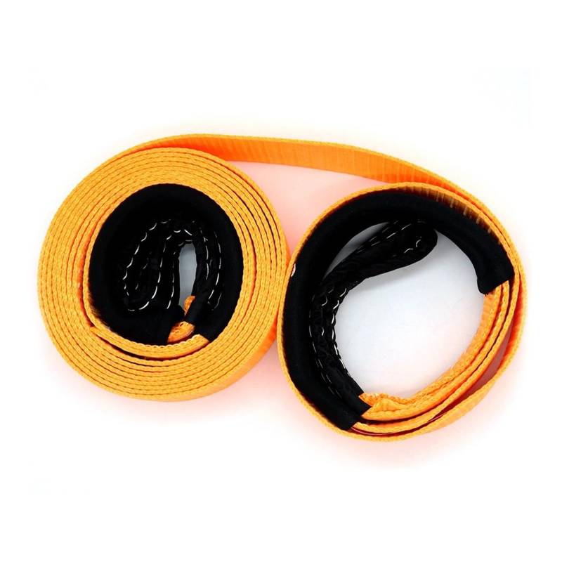 Hochleistungs-Abschleppgurt Polyester-Bergungsgurt, Robustes Notfall-Off-Road-Abschleppseil, 4,6 x 5,1 cm, Anhängerseil, 5 Tonnen Kapazität for Abschleppen von Fahrzeugen von BAFEIYA