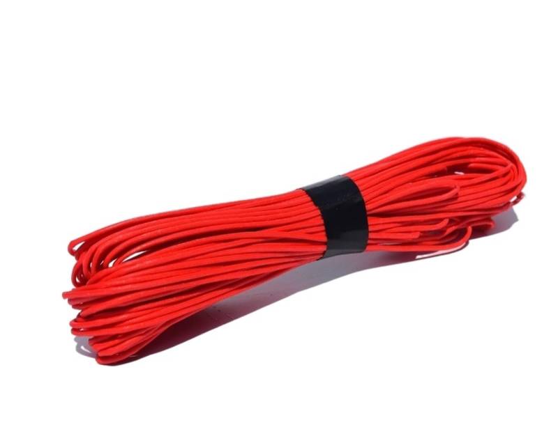 Hochleistungs-Abschleppgurt Windenleine, rot 1,5 mm x 20 m, Spectra Line UHMWPE-Kern mit UHMWPE-Mantel, synthetische Windenseilleine von BAFEIYA