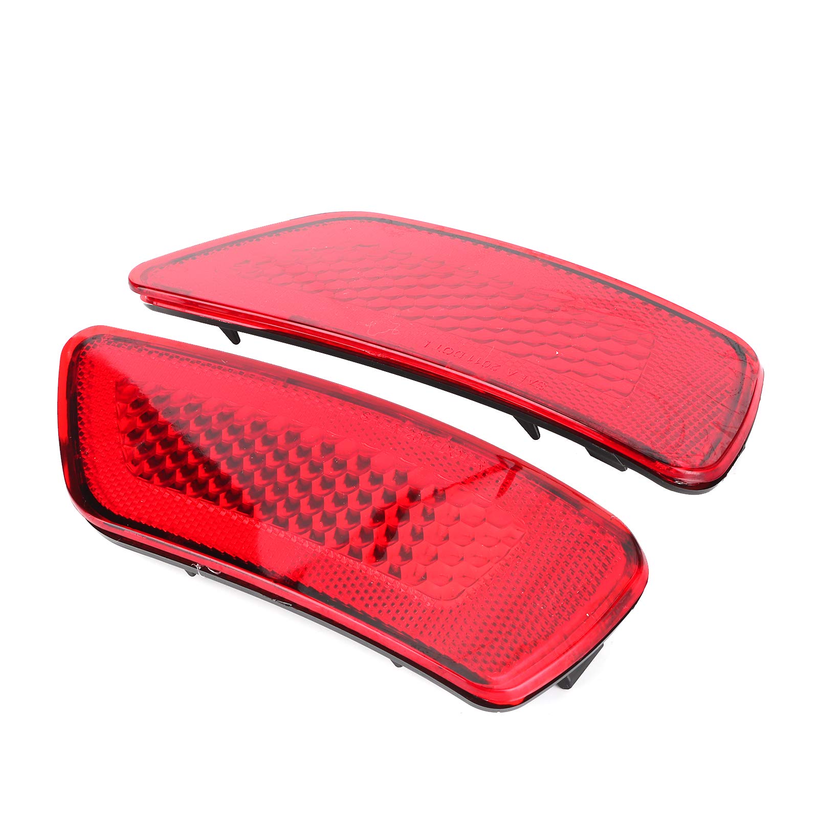 Heck-Stoßfänger-Reflektor 57010720AC, CH1185100, Stilvolles Aussehen, Breite Kompatibilität für Journey AVP // Crossroad/GT mit Faszien 2011-2018 (Rot) von BAFOVY
