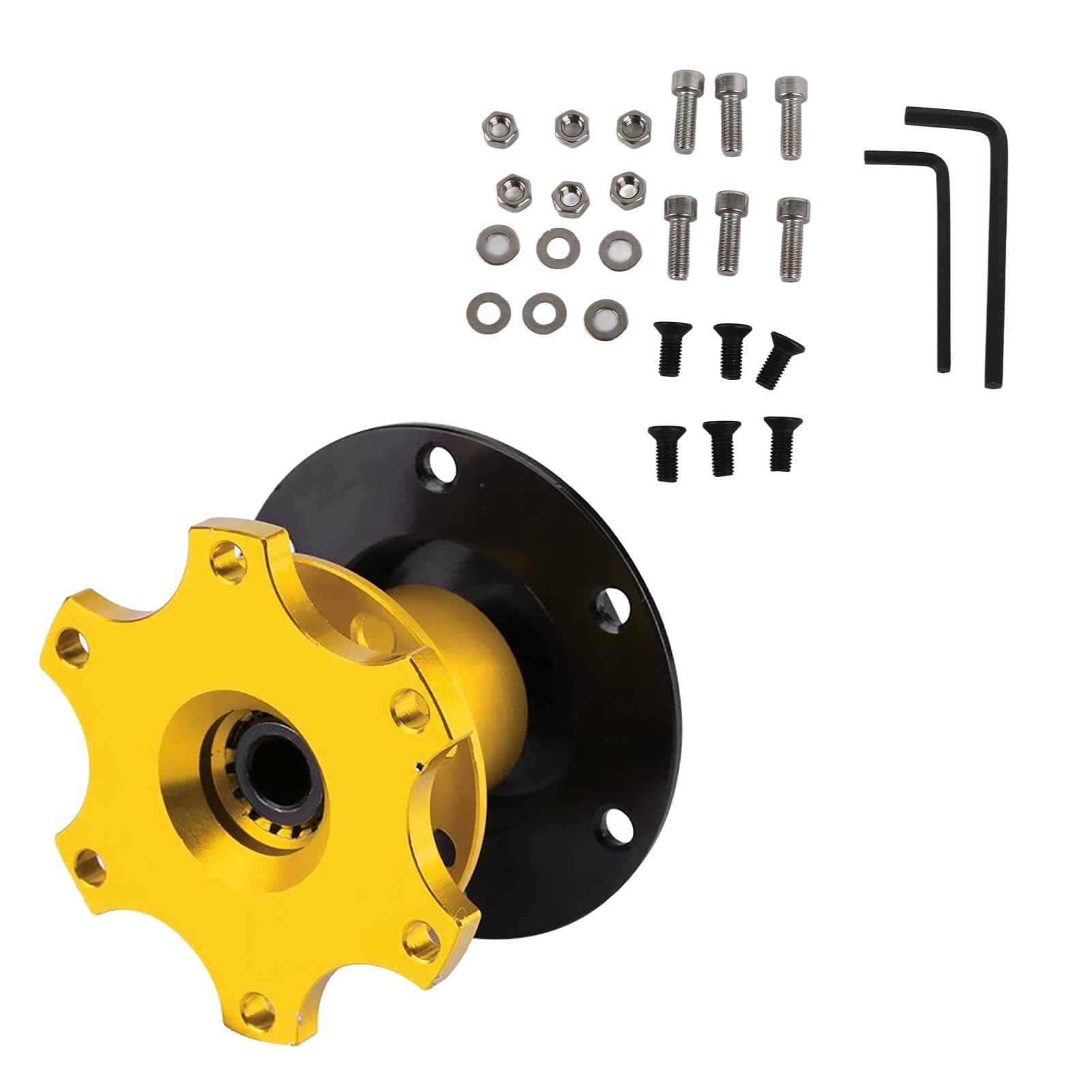 Lenkrad -Hub -Schnellfreisetzungsadapter, Universalauto Lenkradadapter mit Aluminiumeisen, Einfache Installation, Schnellablösung für die Meisten Lenkräder, Hergestellt aus Aluminium Lenkrad -Hub -Schnellfreisetzungsadapter, Universalauto Lenkradadapter mit Aluminiumeisen, Einfache Installation, Schnellablösung für die Meisten Lenkräder, Hergestellt aus Aluminium von BAFOVY