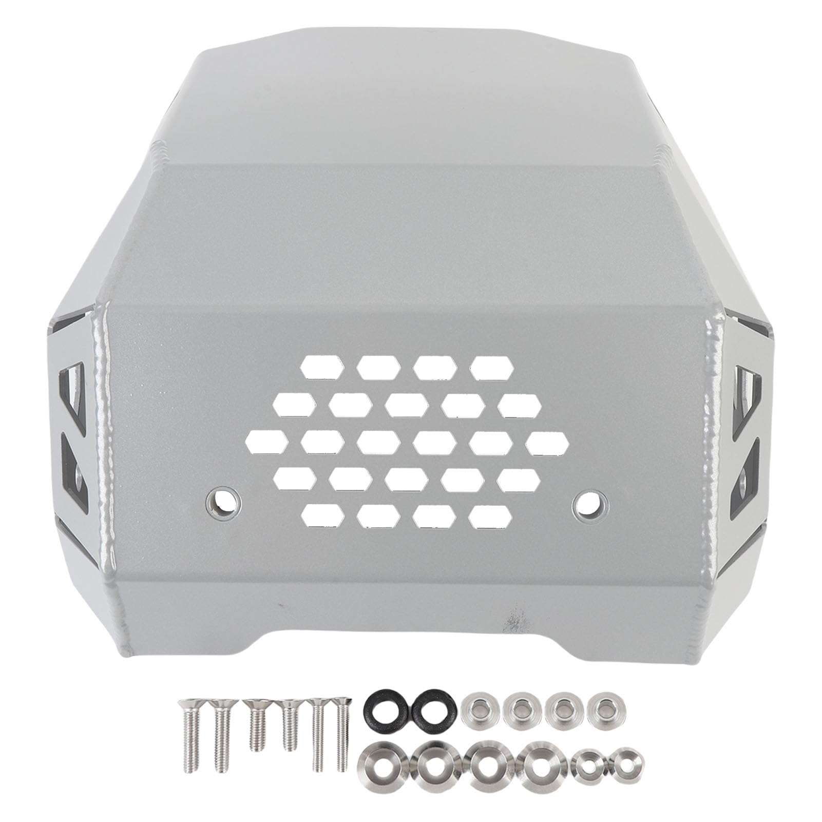 Motorrad Abdeckung Aluminiumlegierung Leicht Hochfester Schutz Ersatz für 450MT CF450MT 2024+ Schutzgepäck Aluminiumlegierungs Motorrad Rahmen mit Motor Fahrrad Chassis Schutz (SILVER) von BAFOVY