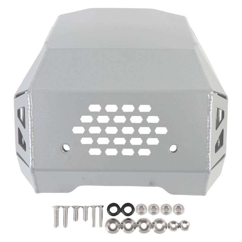 Motorrad Abdeckung Aluminiumlegierung Leicht Hochfester Schutz Ersatz für 450MT CF450MT 2024+ Schutzgepäck Aluminiumlegierungs Motorrad Rahmen mit Motor Fahrrad Chassis Schutz (SILVER) von BAFOVY