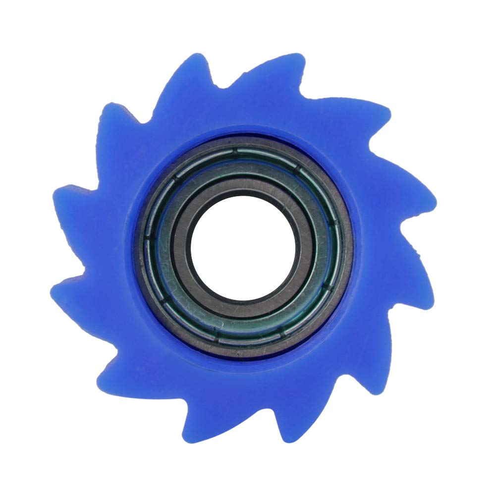 Motorradkettenrollenspanner, 8-mm-Kettenrollenspanner-Riemenscheibe mit Qualitätsmaterial für KX250F KX450F Bike 2006-2016 für Einen Perfekten Austausch (BLUE) von BAFOVY