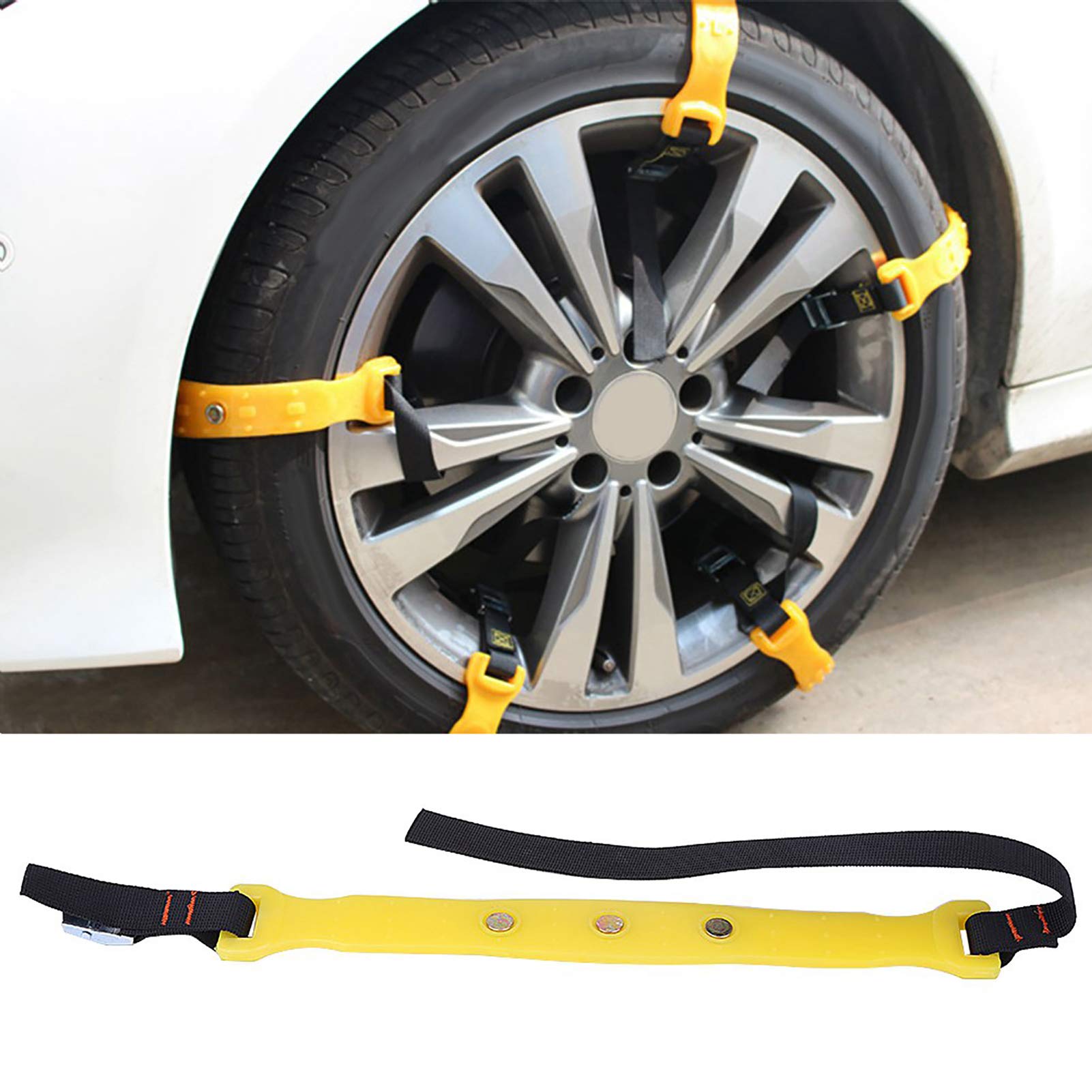 TPU -Material Schneeketten, Leichtmetall -Nagel Auto Reifenketten, 10pcs Anti Skid Griffe für Reifen, 185-225 Mm Universal Radketten, Verbesserung der Traktion für den SUV des Autowagens mit TPU -Material Schneeketten, Leichtmetall -Nagel Auto Reifenketten, 10pcs Anti Skid Griffe für Reifen, 185-225 Mm Universal Radketten, Verbesserung der Traktion für den SUV des Autowagens mit von BAFOVY