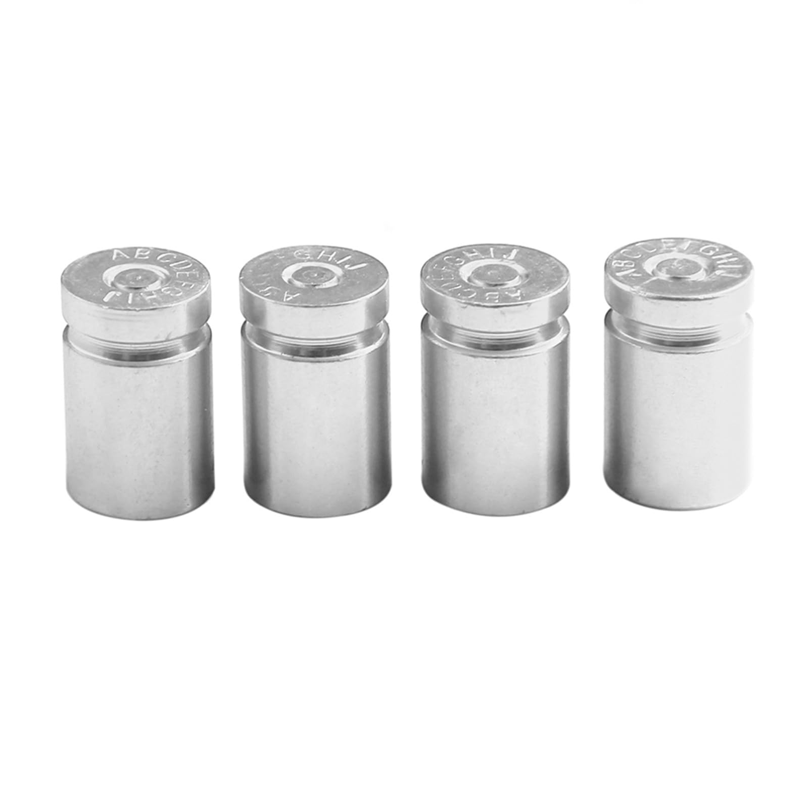 Universal Fit Aluminium -Reifenventilstammkappen Einfacher Ersatz ästhetischer Anziehungskraft Effektiver Schutz für das Motorradfahrrad mit Staub und Wasserfleischdecker (Silver) von BAFOVY