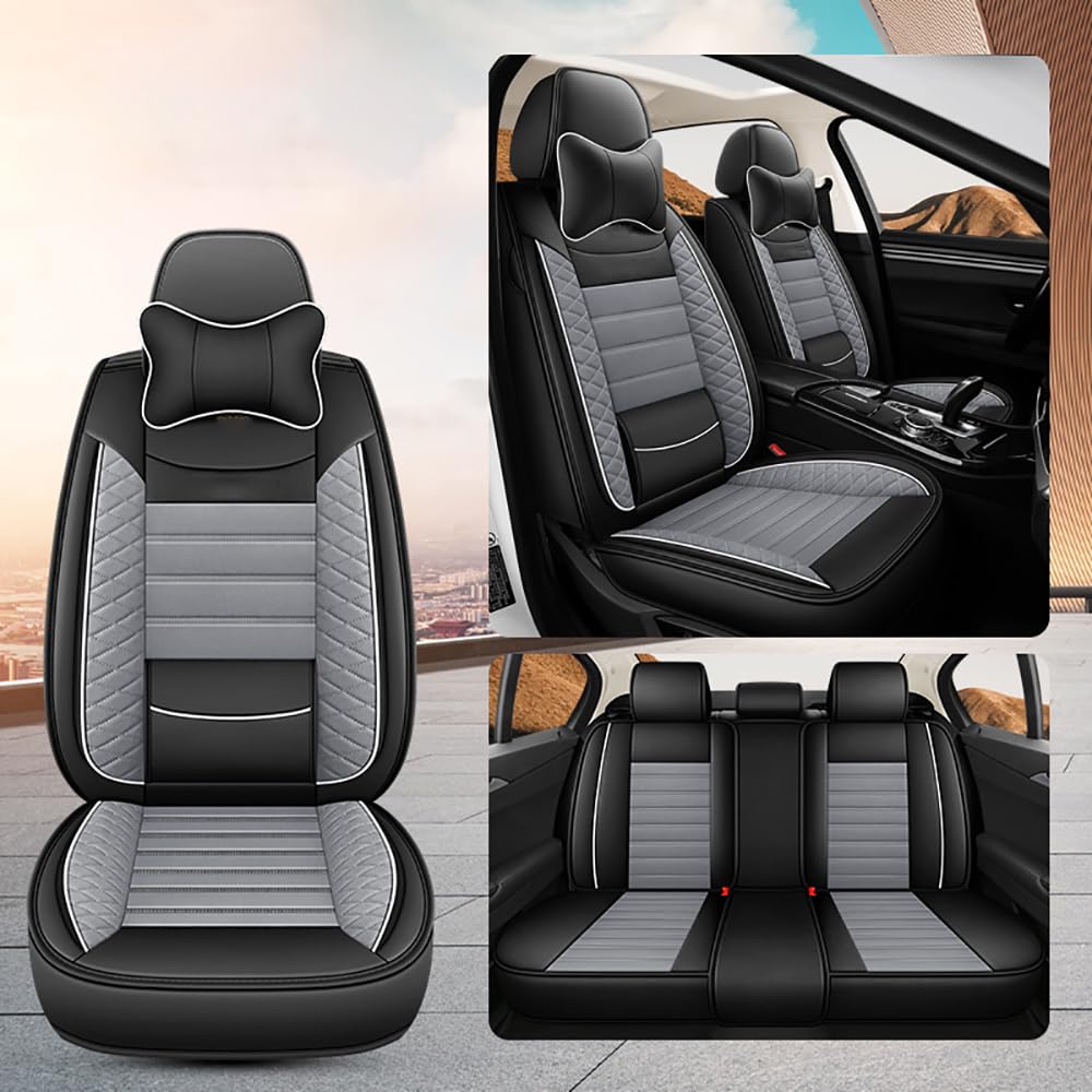 BAGLEV Car Seat Cover,Autositzbezüge Komplettset,Sitzschoner Auto,für Hyundai i30 Coupe(2013- Wasserdicht Verschleißfest Innenraum Schonbezüge,A-Gray von BAGLEV