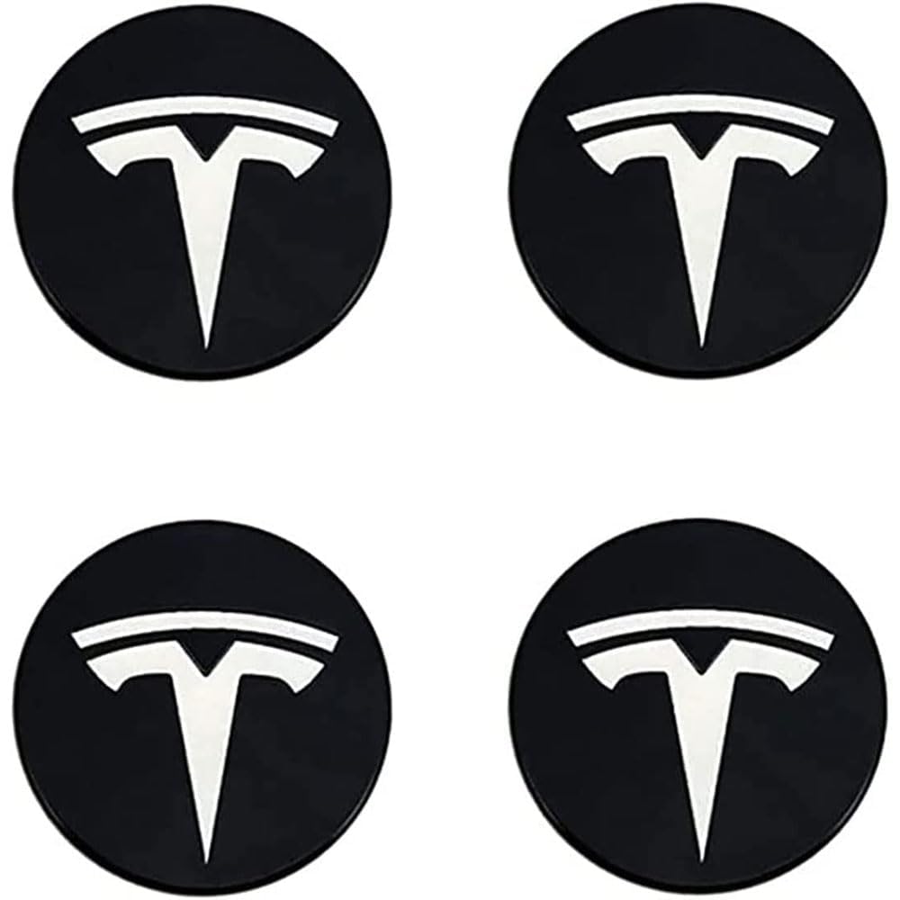 4 Stück Für Tesla Model 3 X 69mm Auto Nabenkappen Radnabenkappen Wasserdicht Staubdicht Felgendeckel Schutzabdeckungs Nabendeckel Zubehör von BAHELS