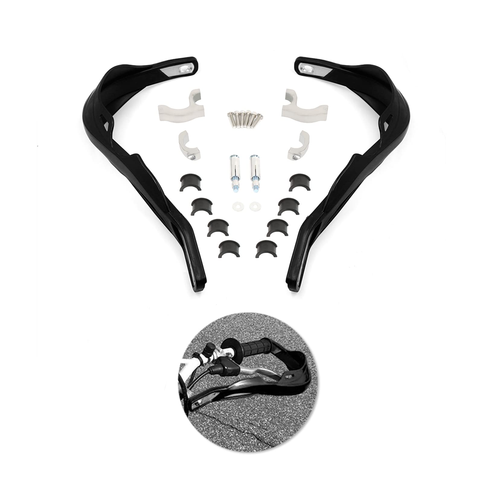 BAIONE Universal Motorrad Handschutz Für 22 mm und 28 mm Lenker Motorrad Dirt Bike Pitbike Supermoto Handguards Handprotektoren Ersatz Für H.o.n.d.a K.a.w.a.s.a.k.i Y.a.m.a.h.a S.u.z.u.k.i (Schwarz) BAIONE Universal Motorrad Handschutz Für 22 mm und 28 mm Lenker Motorrad Dirt Bike Pitbike Supermoto Handguards Handprotektoren Ersatz Für H.o.n.d.a K.a.w.a.s.a.k.i Y.a.m.a.h.a S.u.z.u.k.i (Schwarz) von BAIONE