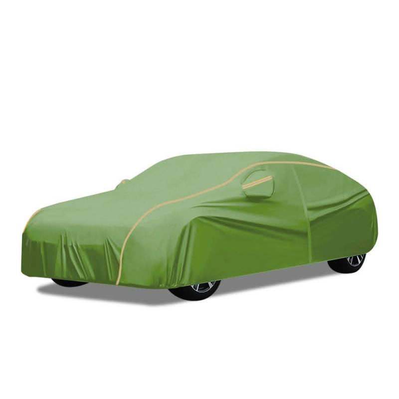 Autoabdeckung Für Pontiac Firebird Convertible(1993-1997)| Wasserdicht | UV- Schnee- Und Frostschutz Mit Reißverschluss | Reflektorstreifen Für Außenbereich + Garage(Green) von BAIRU