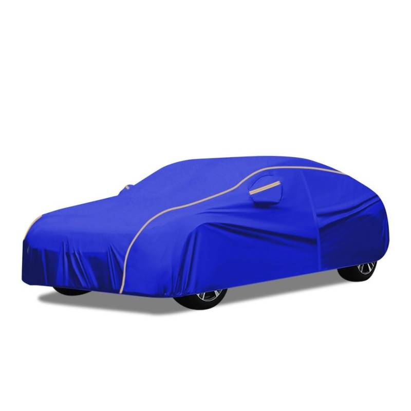 Autoabdeckung Für Volvo PV 544 Hatchback(1961-1967| Wasserdicht | UV- Schnee- Und Frostschutz Mit Reißverschluss | Reflektorstreifen Für Außenbereich + Garage(Blue) von BAIRU
