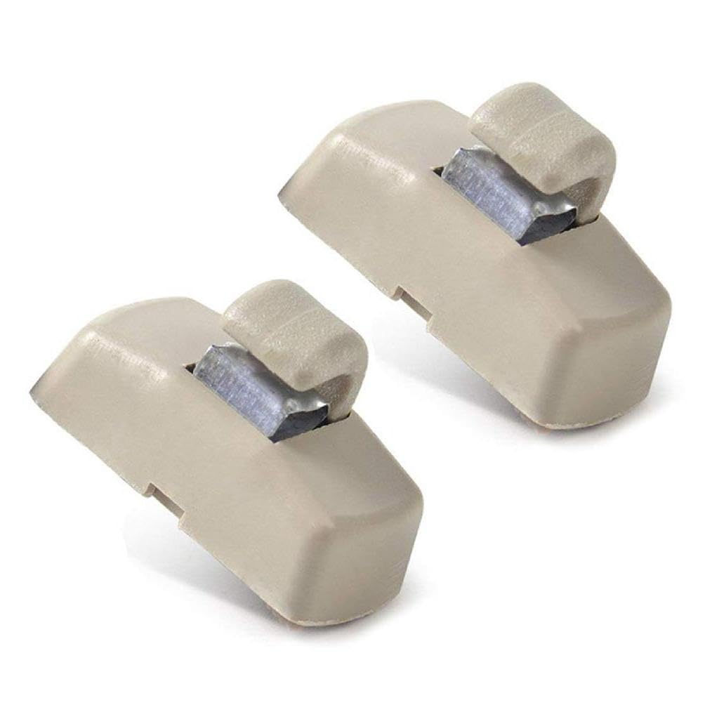 BAIRU 1 Paar Sonnenblende Clip Haken Halterung Halter Innenverkleidung Befestigungsclip Für Golf Seat 3B0857561 Halter Grau/Beige von BAIRU