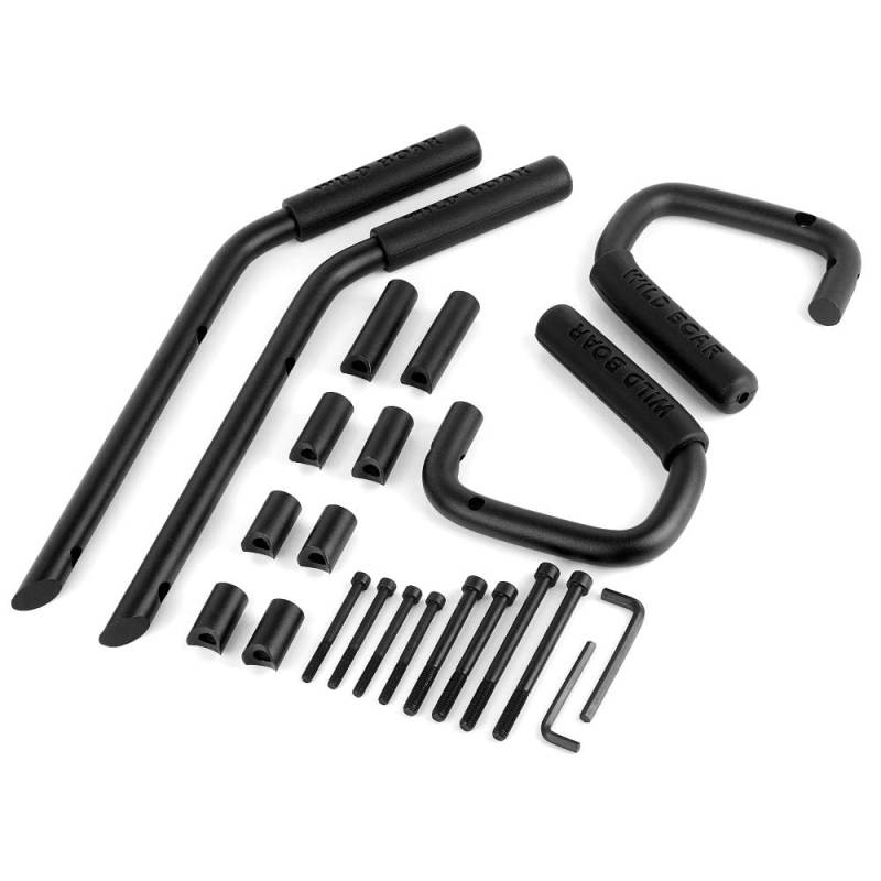 BAITHNA Auto Wildschwein Front Grab Griffe Grab Bar Heck Front Grab Schwarz Sicherheitsgriff für Jeep Wrangler von BAITHNA