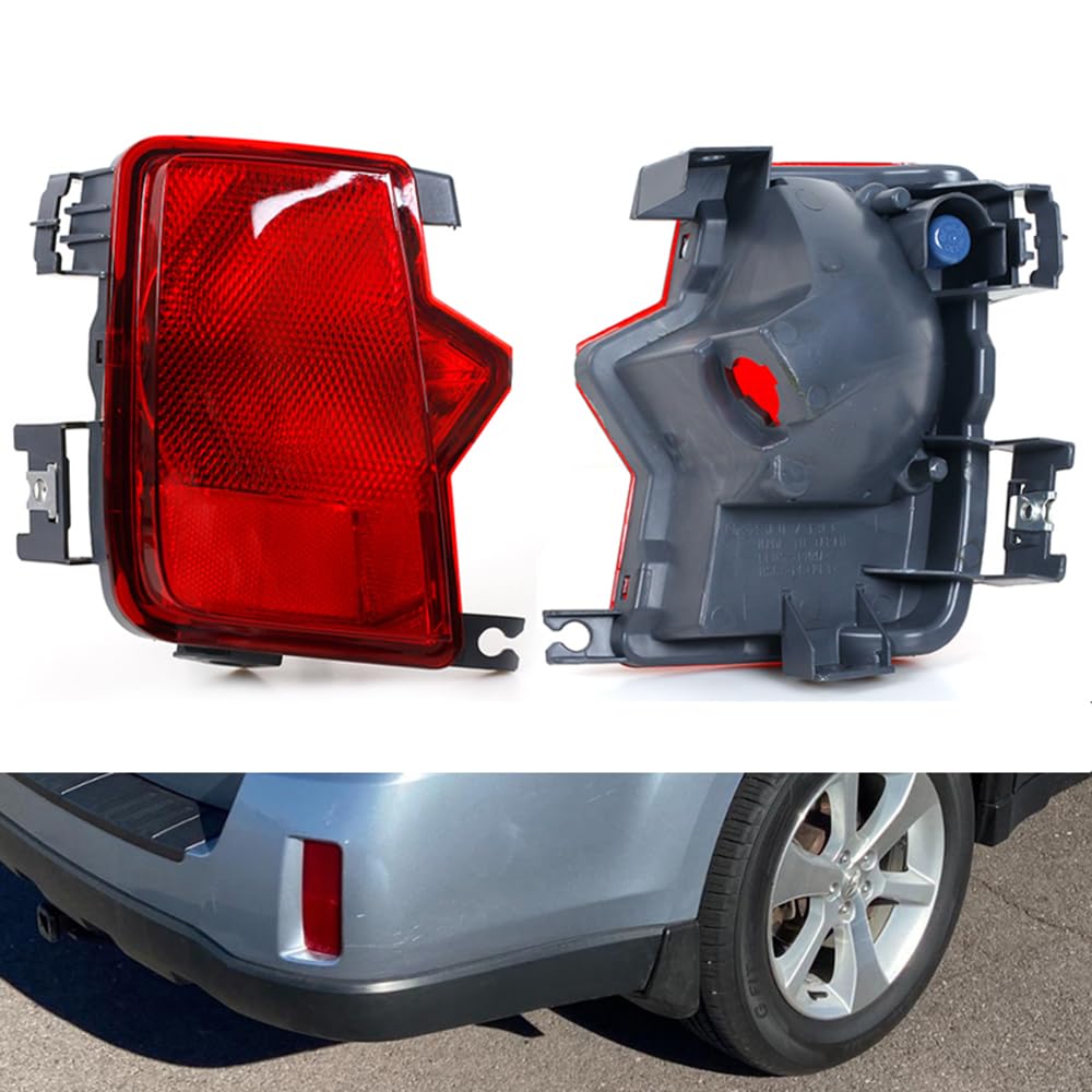 BAKUGO 2 Stück Auto Heckstoßstange Reflektor Lampe Nebelscheinwerfer Abstandslicht Ohne Glühbirne Für Subaru Outback 2010-2014 von BAKUGO