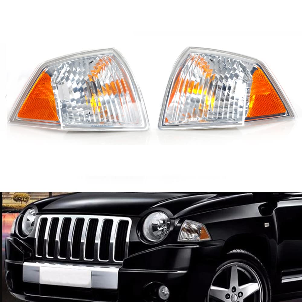 BAKUGO Autoscheinwerfer Ecke Seite Marker Parken Blinker Ecke Licht Autozubehör Für Jeep Compass 2007 2008 2009 2010,1 Pair BAKUGO Autoscheinwerfer Ecke Seite Marker Parken Blinker Ecke Licht Autozubehör Für Jeep Compass 2007 2008 2009 2010,1 Pair von BAKUGO