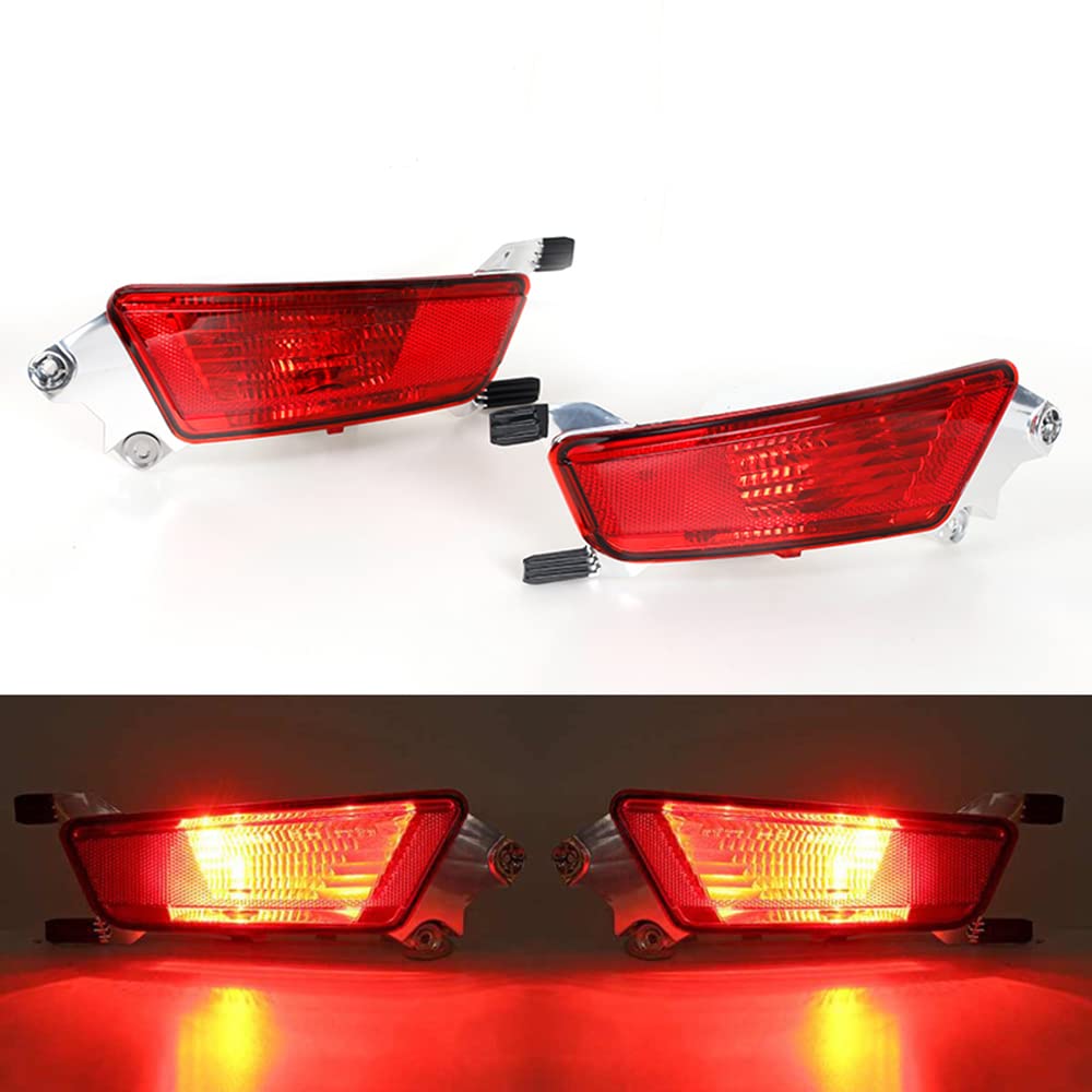 BAKUGO Schlussbremsleuchte Stoßstangenrücklicht LR025148 LR025149 Für Land Rover Range Rover Evoque 2011-2018,1 Pair von BAKUGO