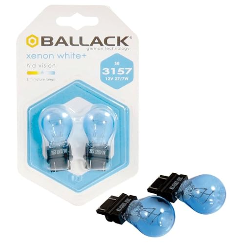 BALLACK Lamp.3157 P27/7W Xenon Weiß 12 V 7 W 2 Stück | Zulassung ECE R37 | 12 V von BALLACK