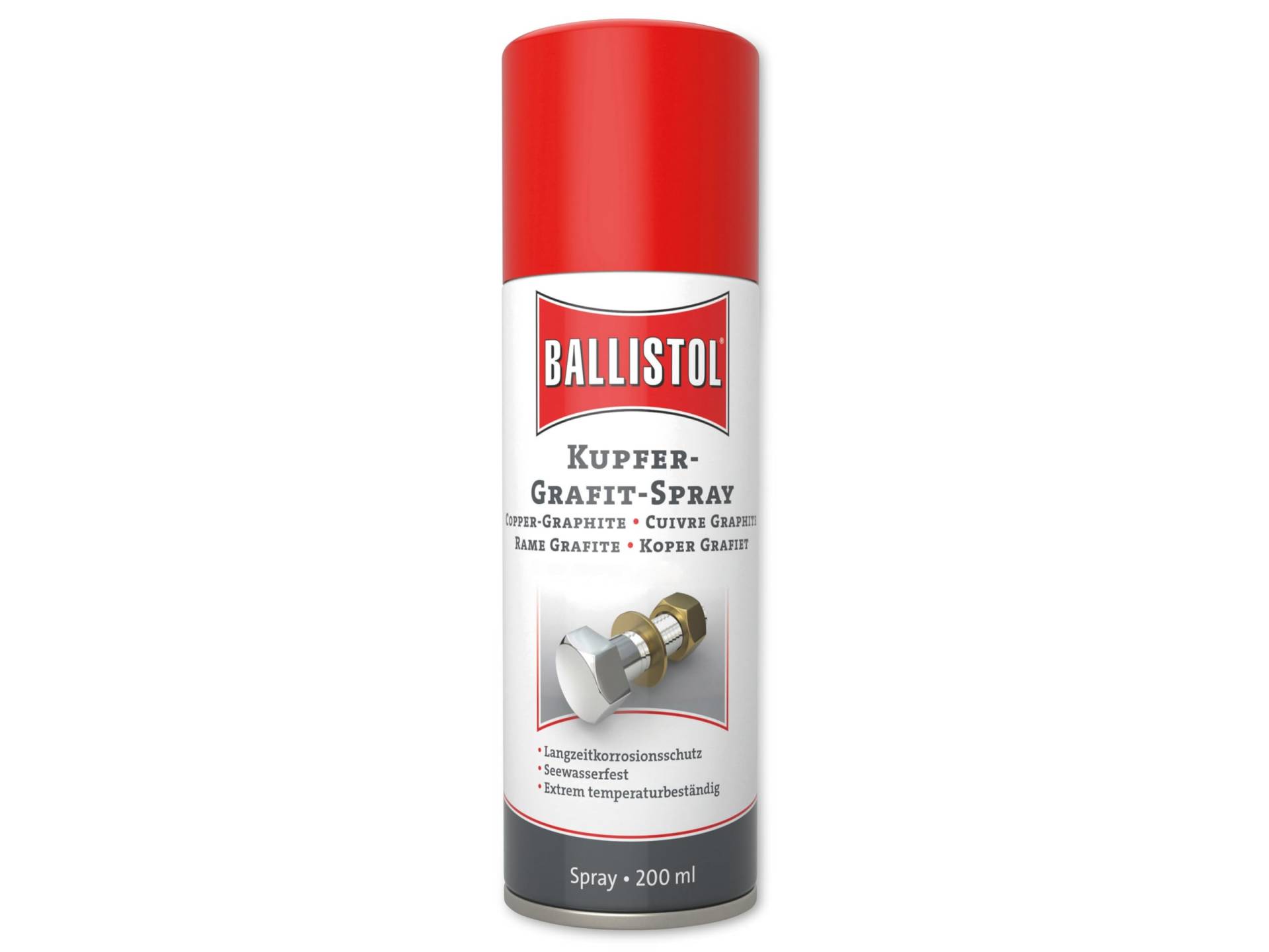 BALLISTOL 25200 Kupfer-Grafit 200ml Spray – Montage-Spray – Schutz gegen Korrosion, Verschleiß und Festfressen, farblos BALLISTOL 25200 Kupfer-Grafit 200ml Spray – Montage-Spray – Schutz gegen Korrosion, Verschleiß und Festfressen, farblos von BALLISTOL