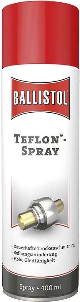 Ballistol Teflon Spray Spray, 400 ml (Inh.12 Stück) Ballistol Teflon Spray Spray, 400 ml (Inh.12 Stück) von BALLISTOL