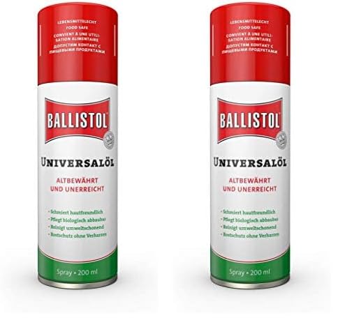 Ballistol Universalöl Spray 200 ml (Packung mit 2) von BALLISTOL