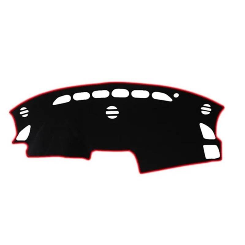 Armaturenbrettabdeckung Armaturenbrettmatte Für Mazda CX-5 CX5 KE 2012–2016 Auto-Dashmat Sonnenschutzdach Schutzteppich Zubehör Autoteile(Left Hand Drive,Red Edge) von BANBE