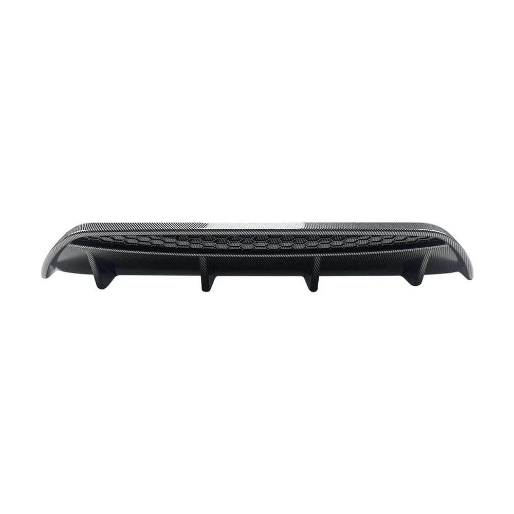 Automobilindustrie Für Alfa Romeo Stelvio 2017-2024 Trim Spoiler Diffusor 4 Flossen Auto Unteren Kinn Körper Kits Splitter Lip Auto Hinten Stoßstange(Carbon Look) von BANBE