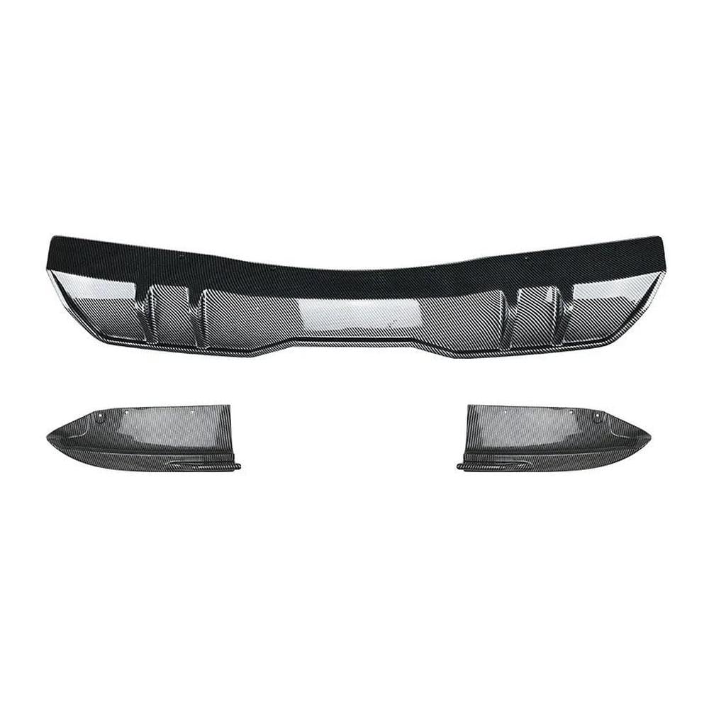 Automobilindustrie Für BMW X5 G05 Sport 2019+ ABS-Kunststoff Auto Heckstoßstange Diffusor Lip Spoiler Splitter Kinn Bodykit Zubehör(Carbon Printing) von BANBE